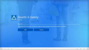 health and safety online course screenshot 1